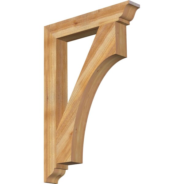 Ekena Millwork Westlake Traditional Rough Sawn Bracket, Western Red Cedar, 4"W x 26"D x 38"H BKT04X26X38WTL01RWR - main